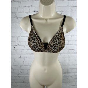 Cosabella Wireless Padless Lined Brown/Black Cheetah Print Bralette Women’s S